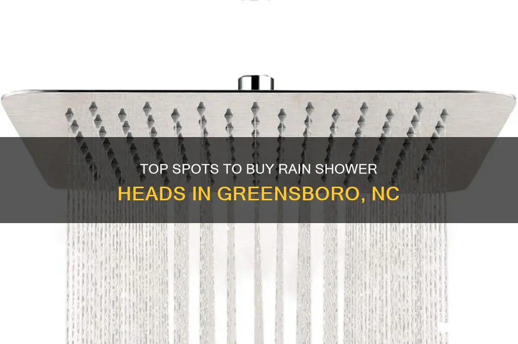 where can i buy rain shower heads in greensboro nc