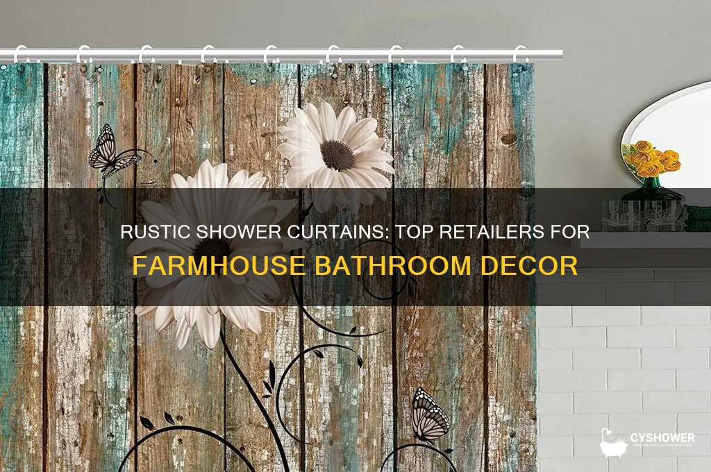 where can i buy rustic design shower curtains