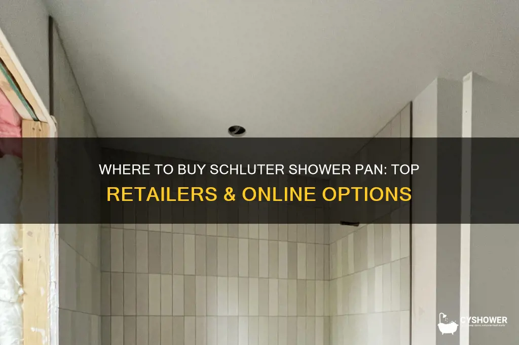 where can i buy schluter shower pan