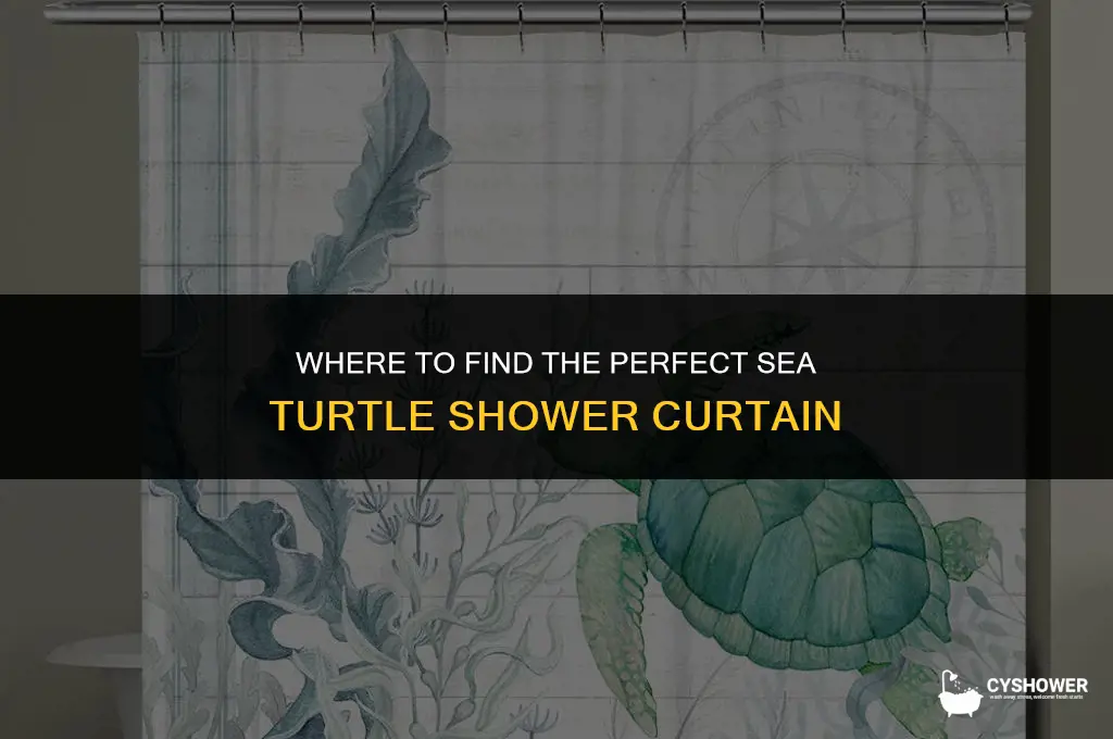 where can i buy sea turtle shower curtain
