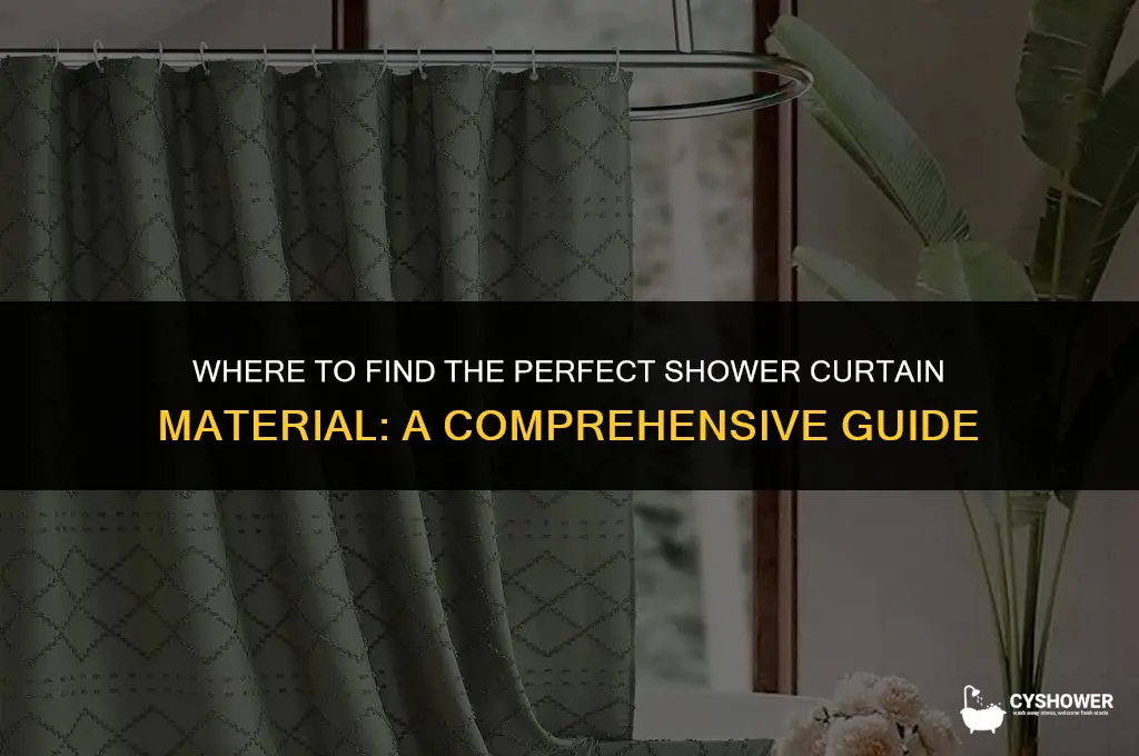 where can i buy shower curtain material