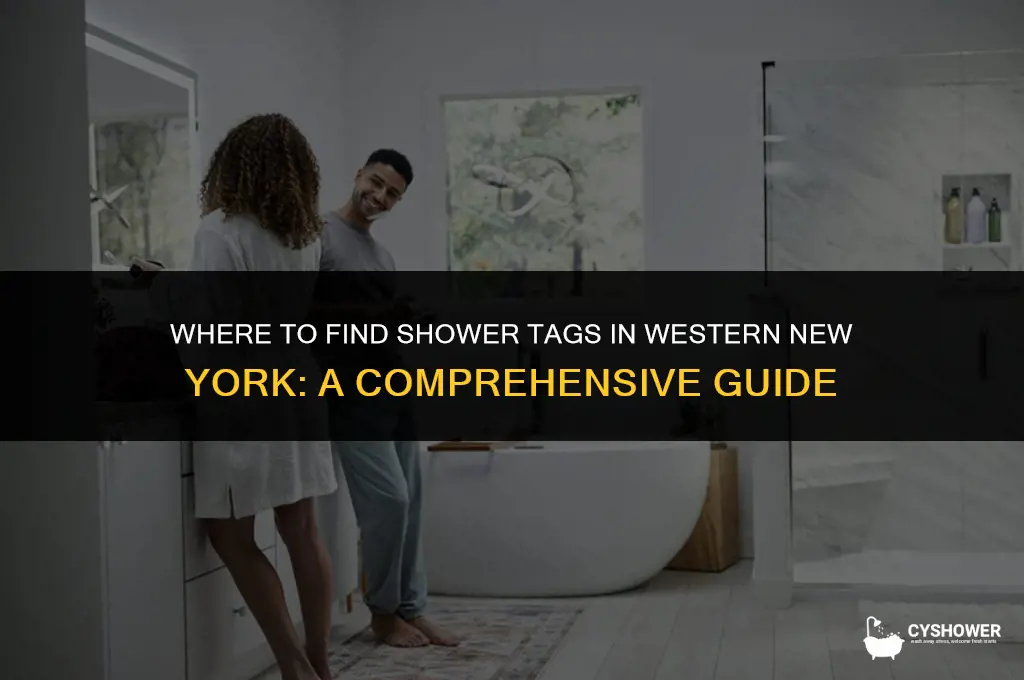 where can i buy shower tags in western new york