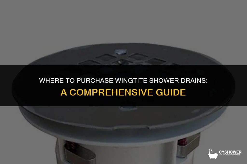 where can i buy wingtite shower drain