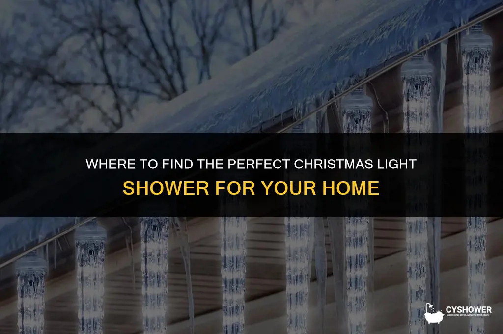 where can i buy xmas light shower for home