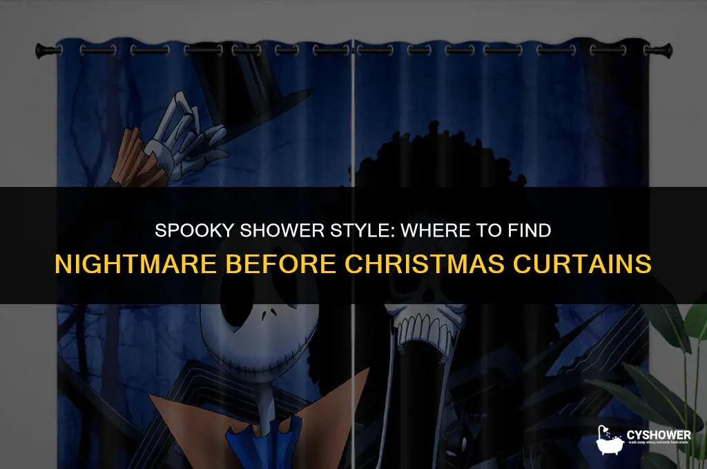 where can i find a nightmare before christmas shower curtain