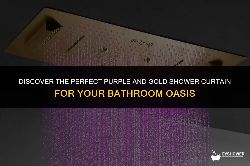 where can i find a purple and gold shower curtain