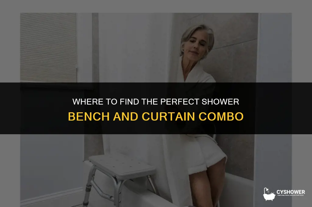 where can i find a shower bench shower curtain
