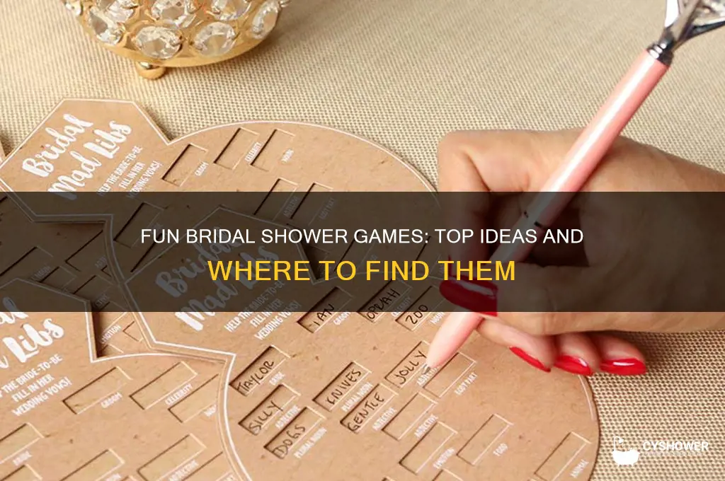 where can i find bridal shower games