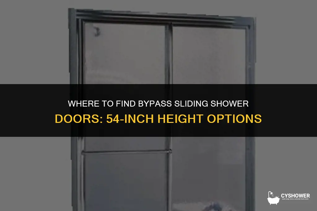 where can i find bypass sliding shower doors 54 height