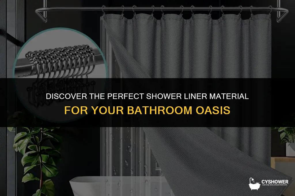 where can i find shower liner materal