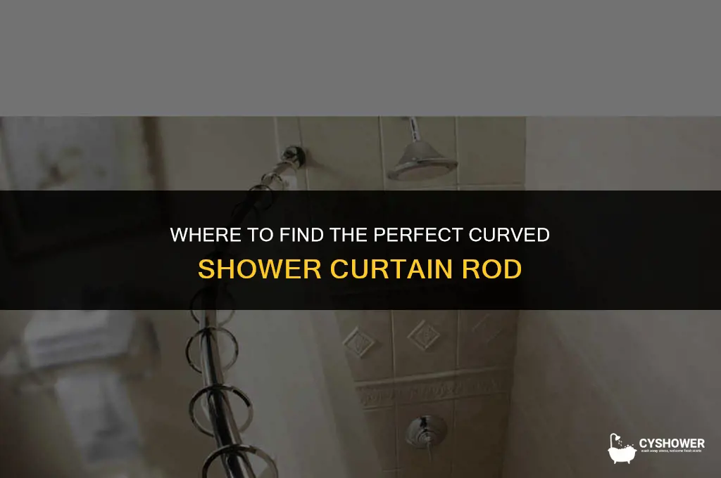 where can i finde acruved shower curtin rod