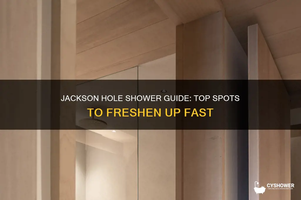 where can i get a shower in jackson hole