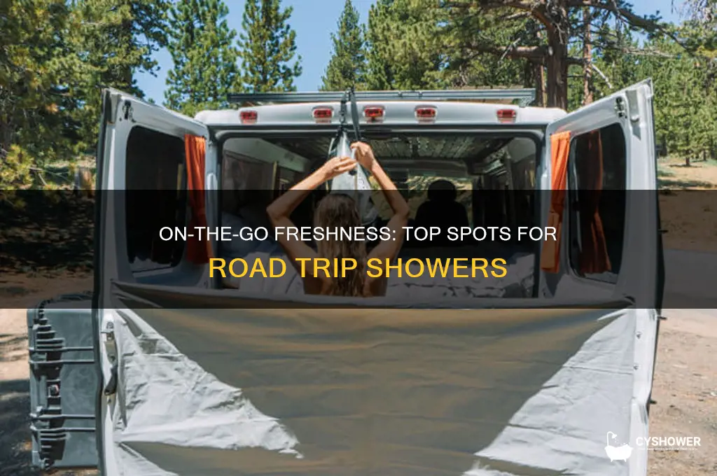 where can i get a shower on the road