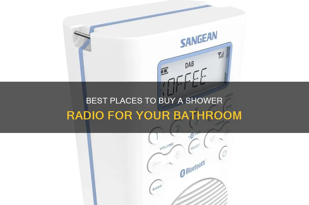 where can i get a shower radio