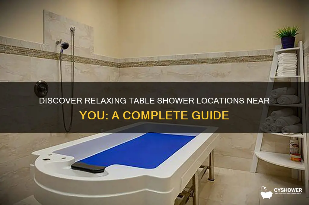 where can i get a table shower