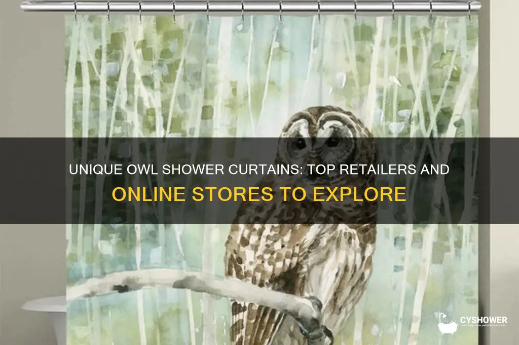 where can i get an owl shower curtain