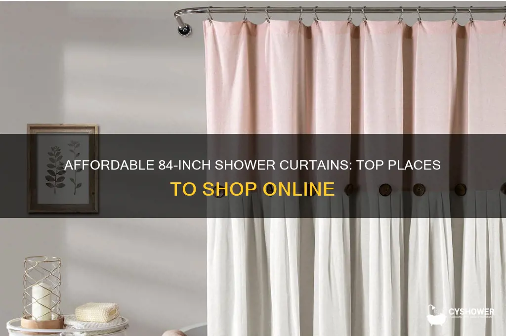 where can i get cheap 84 inch long shower curtains