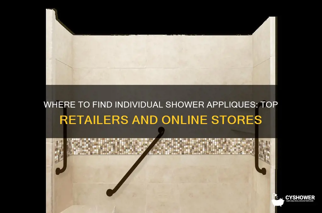 where can i get individual shower applicades