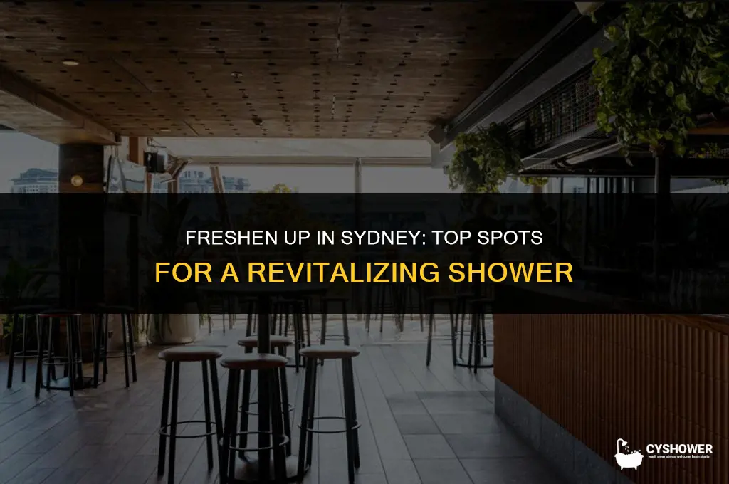 where can i have a shower in sydney