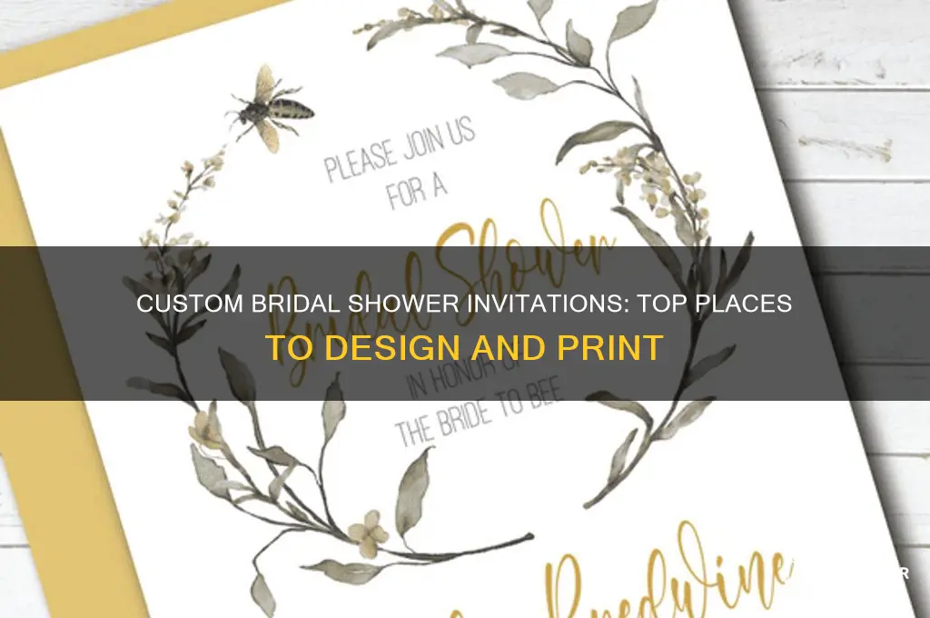where can i have bridal shower invitations made