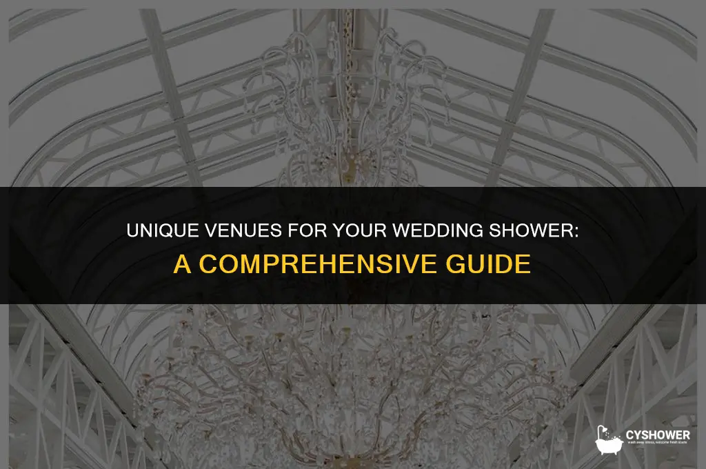 where can i have my wedding shower