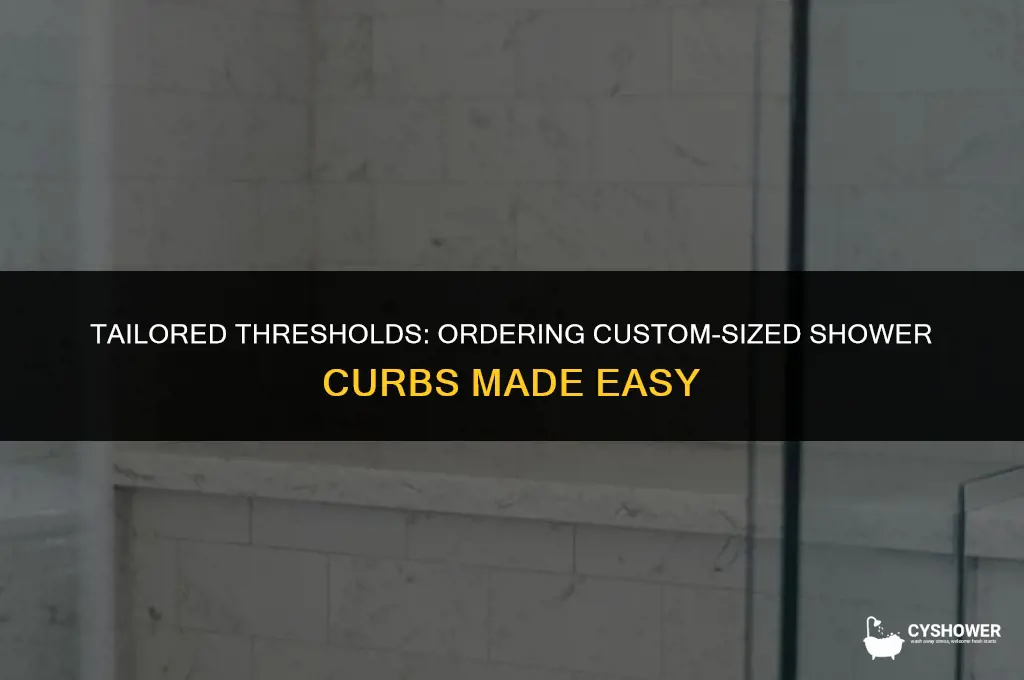 where can i order a custom size shower curb threshold