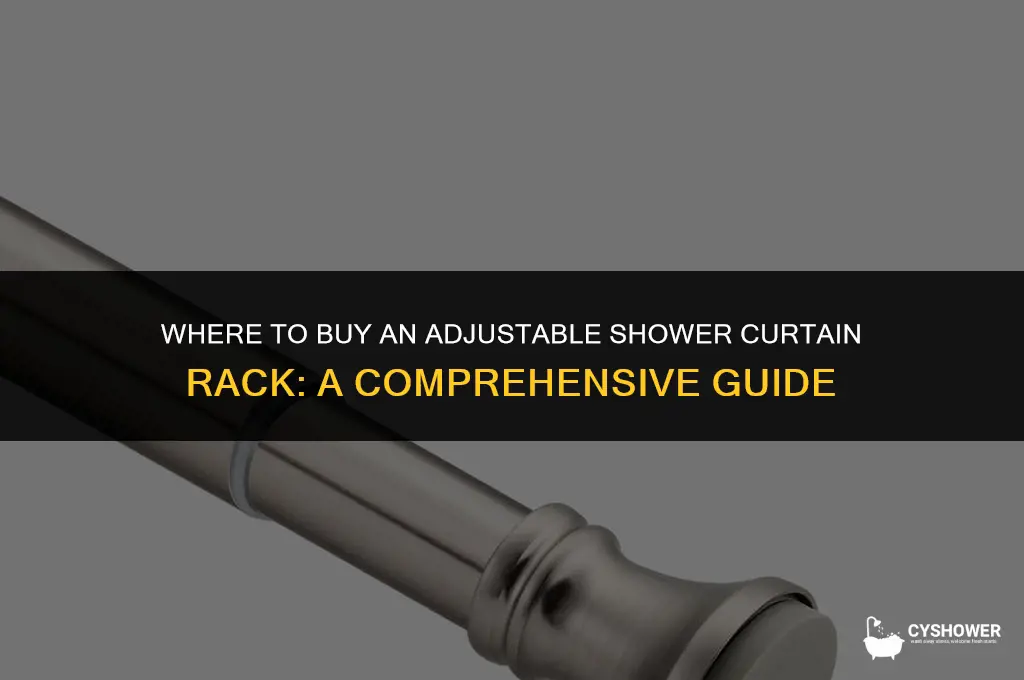 where can i purchase a adjustable shower curtain rack