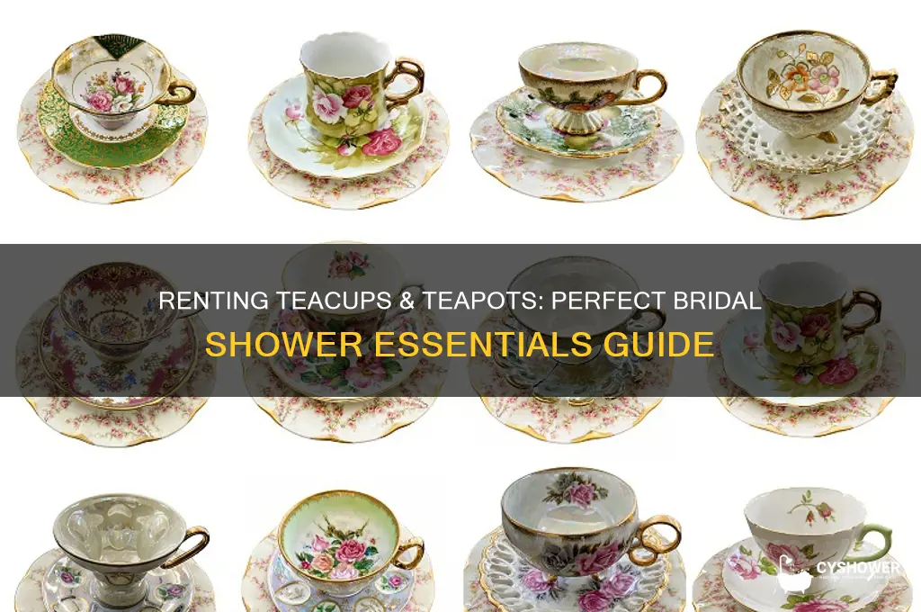 where can i rent teacup and teapot for bridal shower