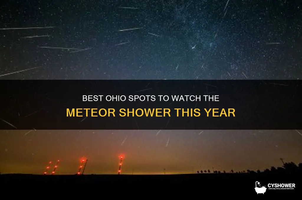 where can i see the meteor shower in ohio