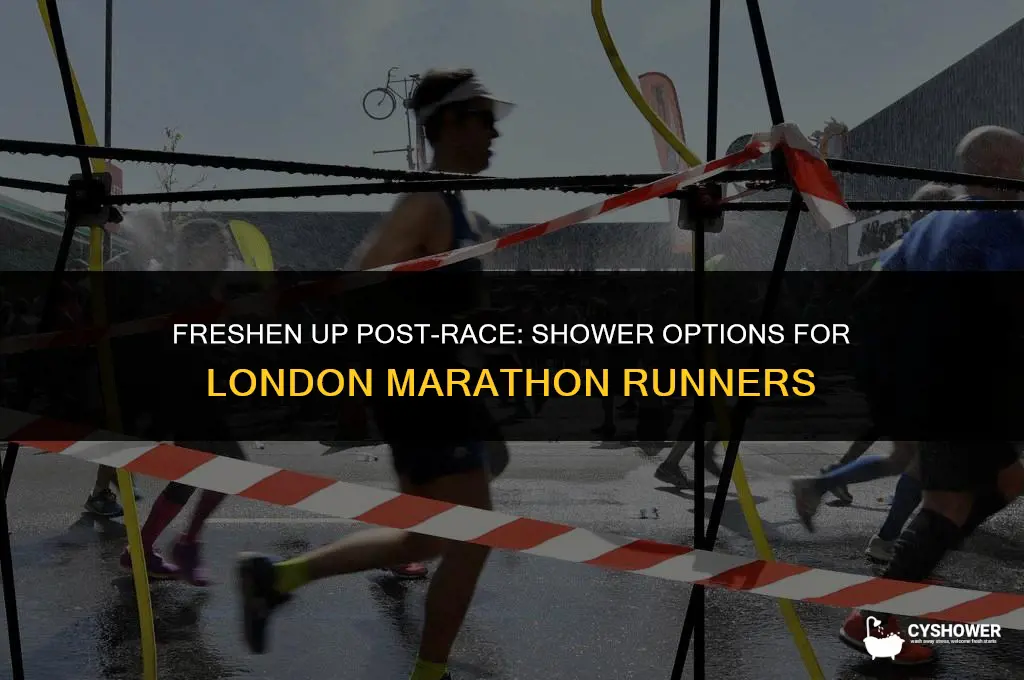where can i shower after london marathon