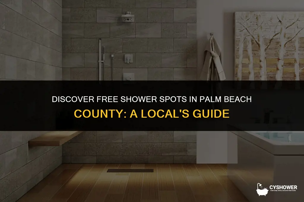 where can i shower for free in palm bach cunty