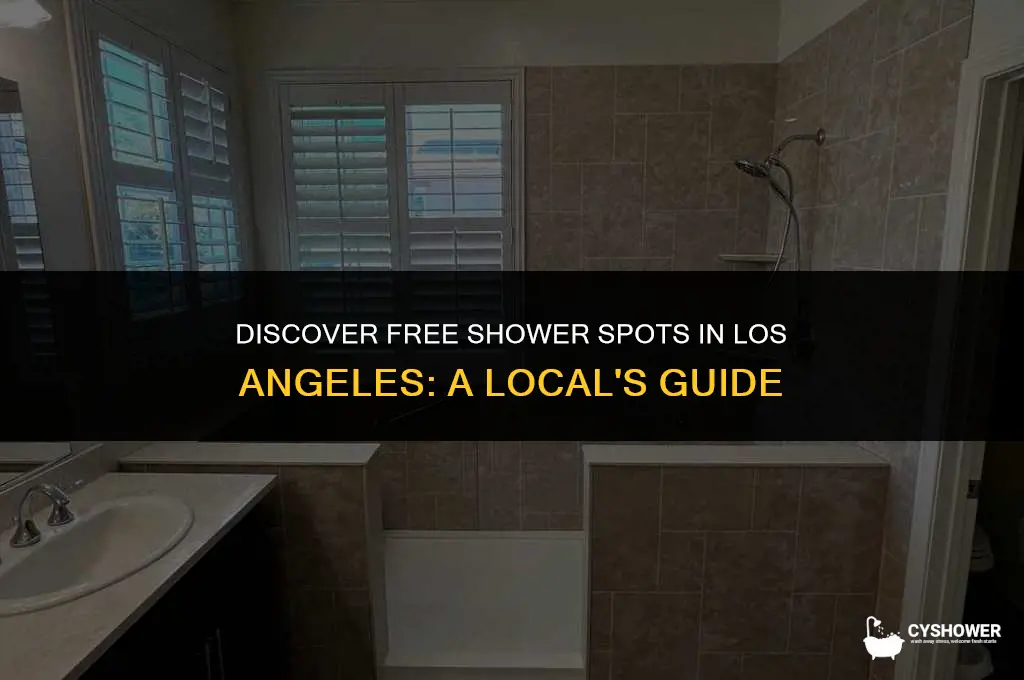 where can i shower for free los angeles