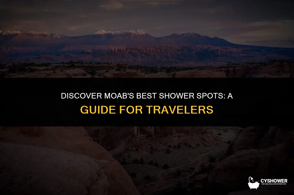 where can i shower in moab