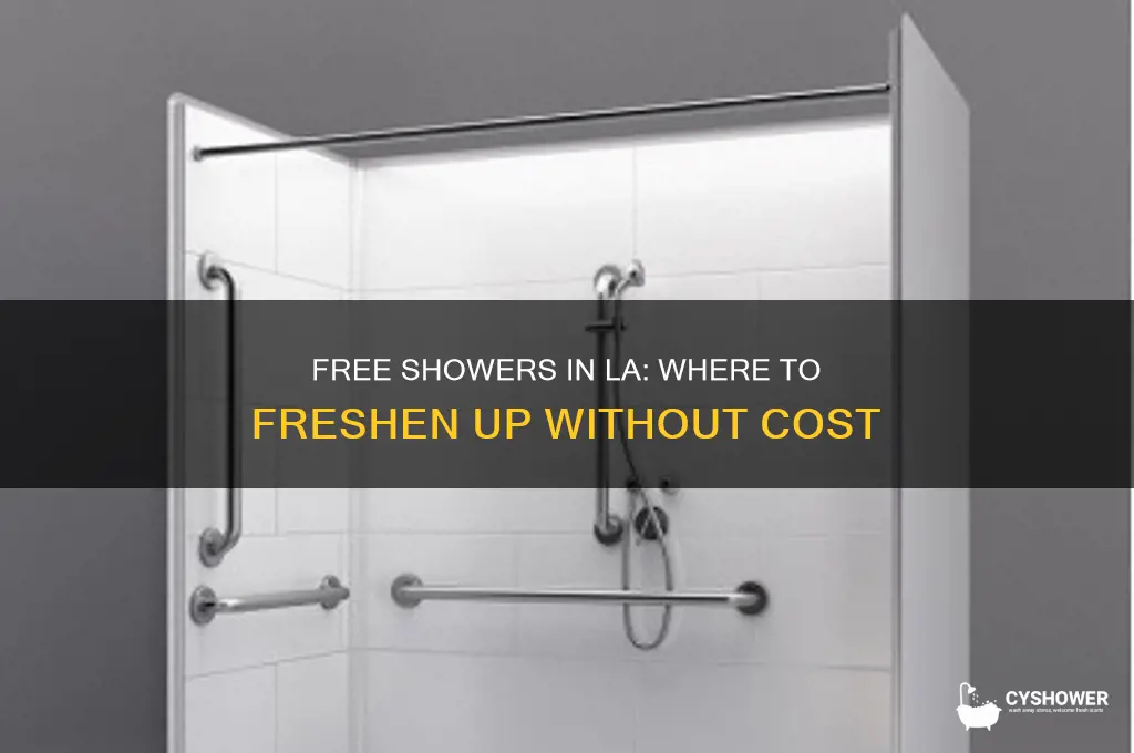where can i take a free shower in los angeles