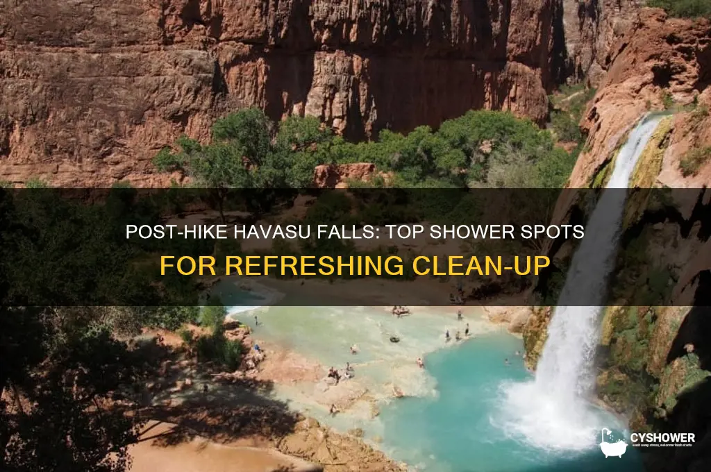 where can i take a shower after hiking havasu falls