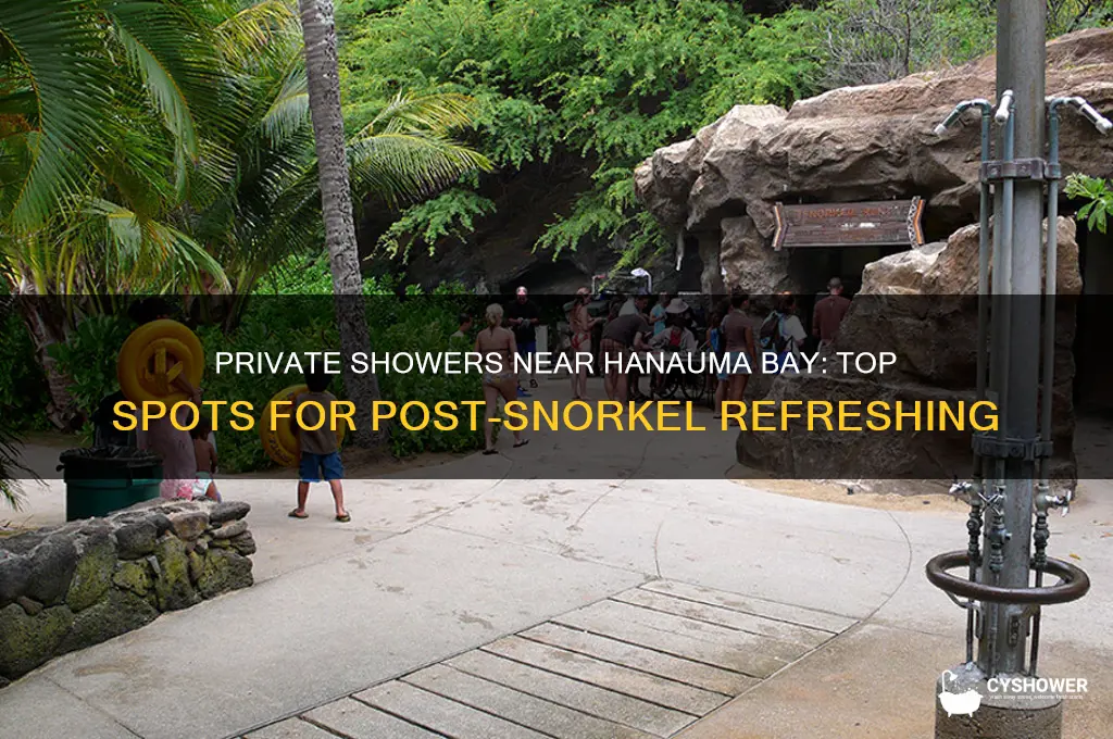 where can i take private shower near hanauma bay