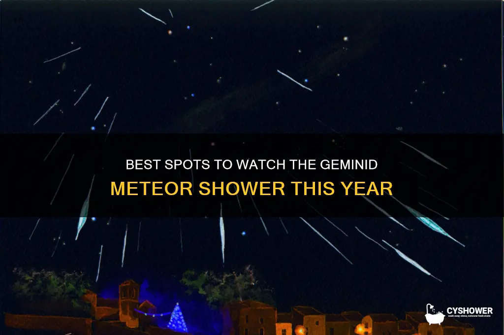 where can i view the geminid meteor shower