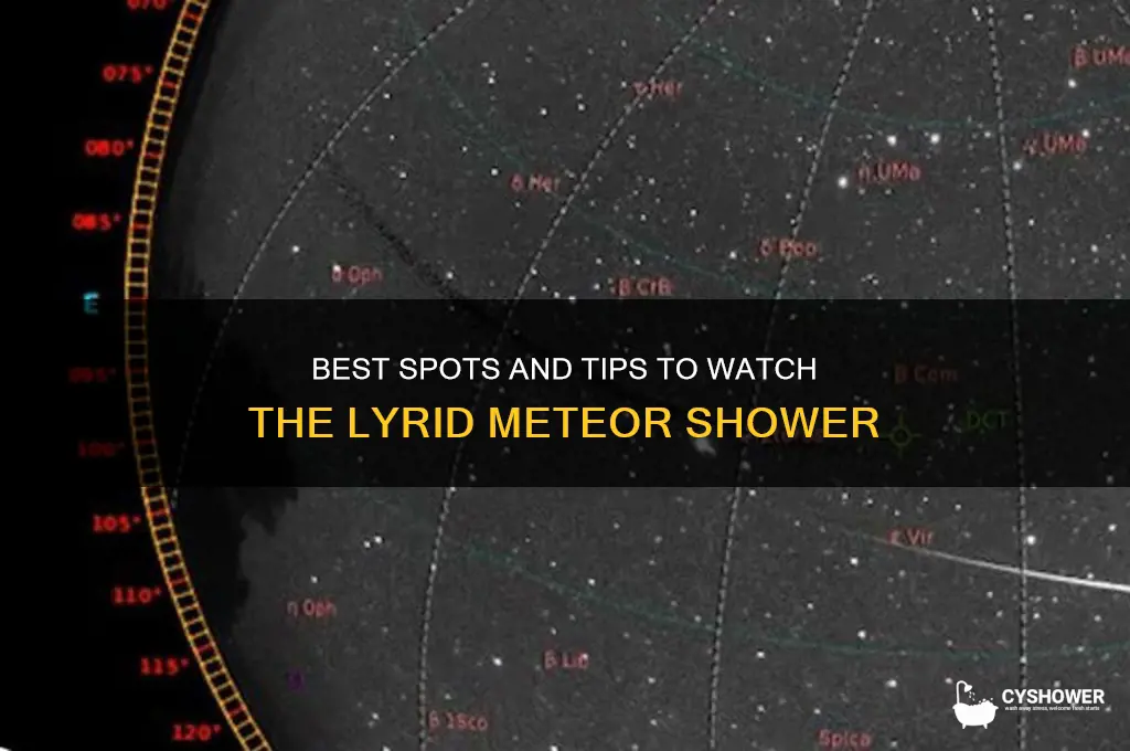 where can i watch the lyrid meteor shower