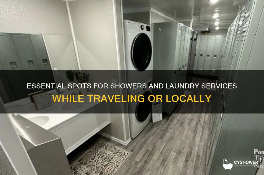 where can take a shower and wash clothes