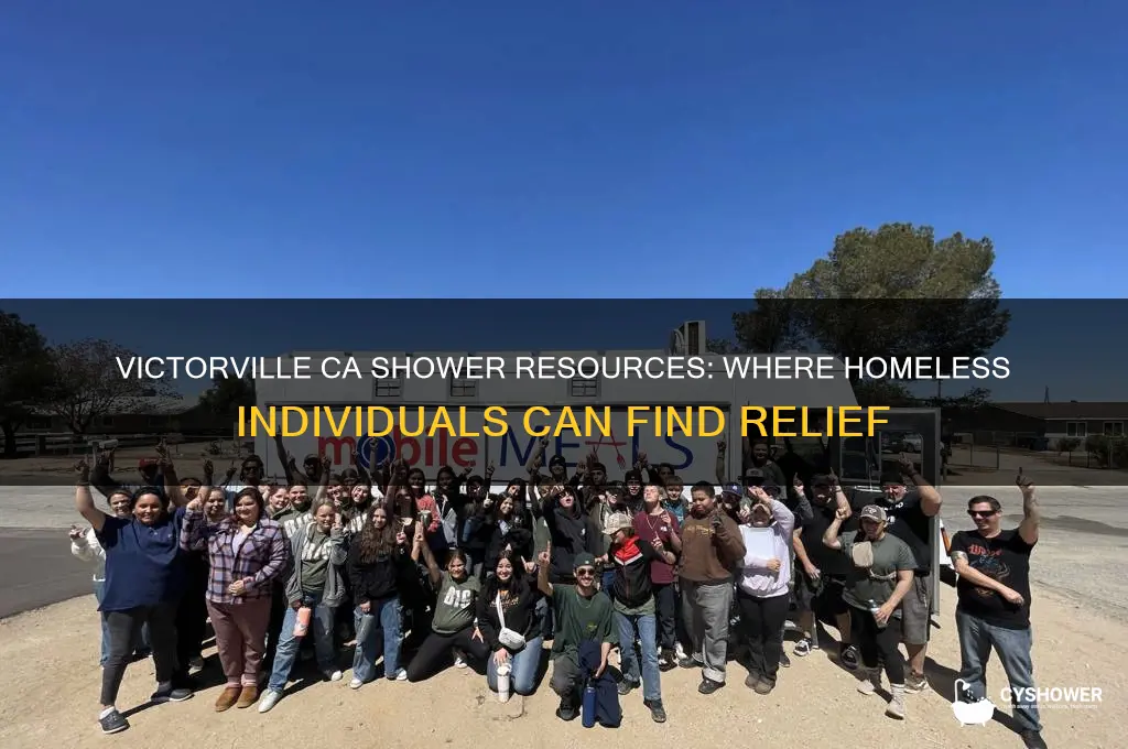 where can the homeless get a shower in victorville ca