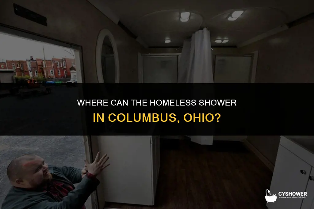 where can the homeless shower in columbus ohio