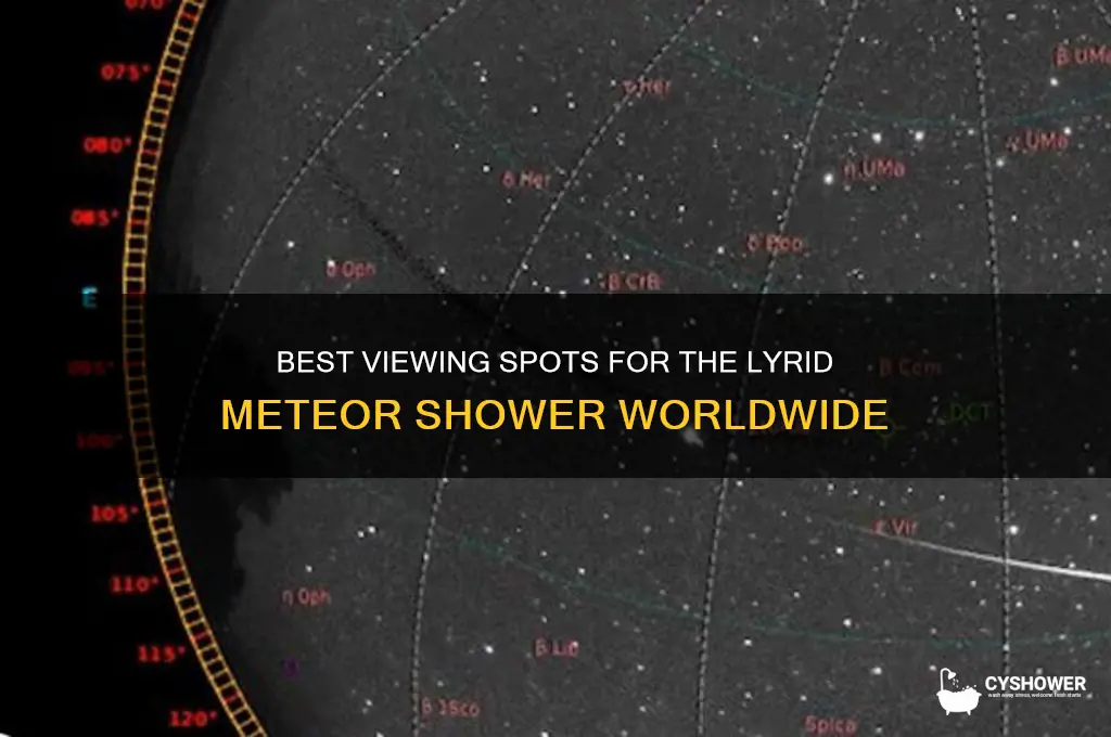 where can the lyrid meteor shower be seen from