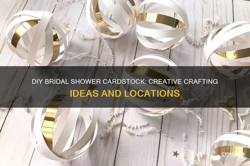 where can we create our own cardstock for bridal shower