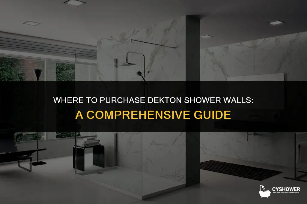 where can you buy dekton shower walls