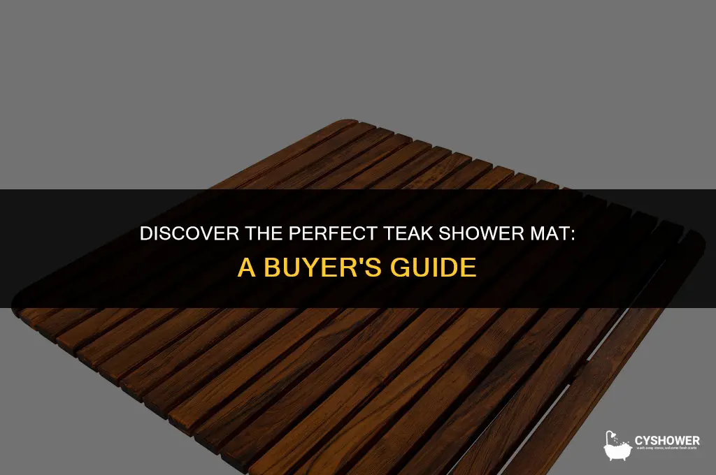 where can you buy teak shower mat