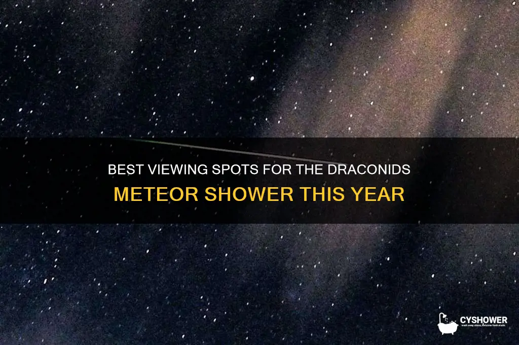 where can you see draconids meteor shower