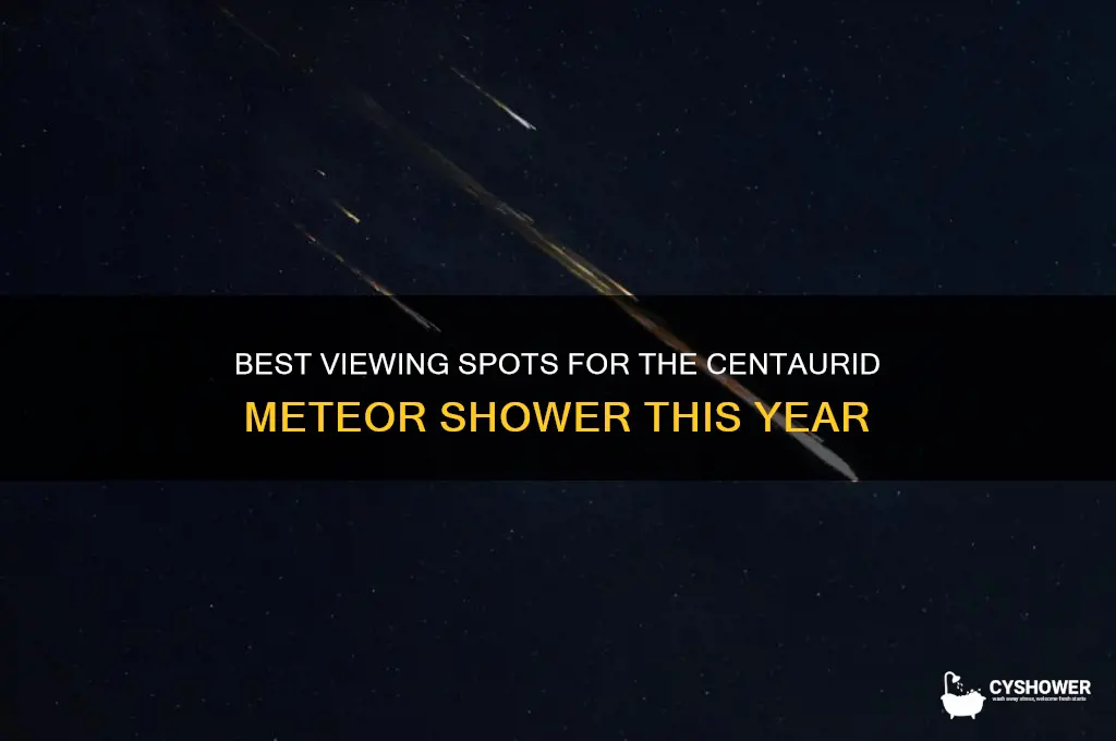 where can you see the centaurid meteor shower