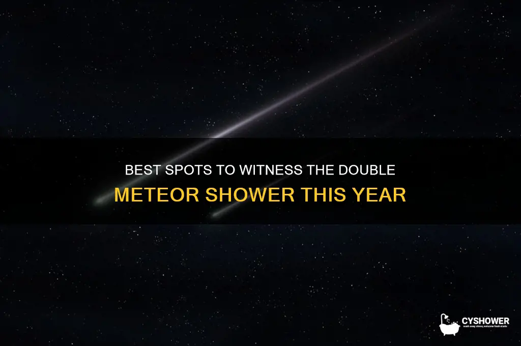 where can you see the double meteor shower