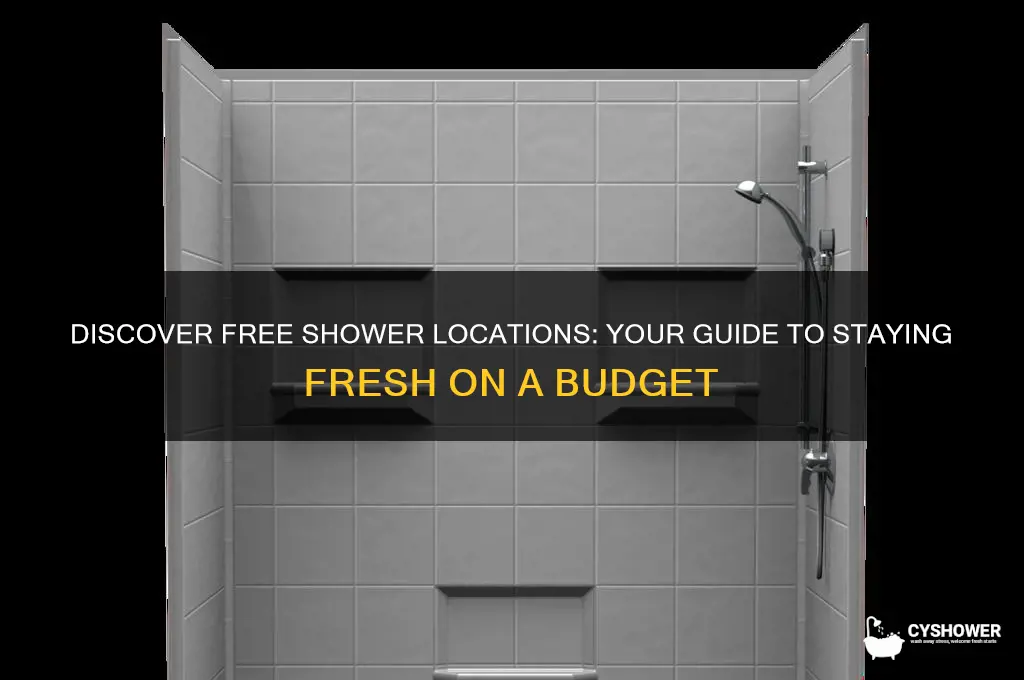 where can you take a free shower