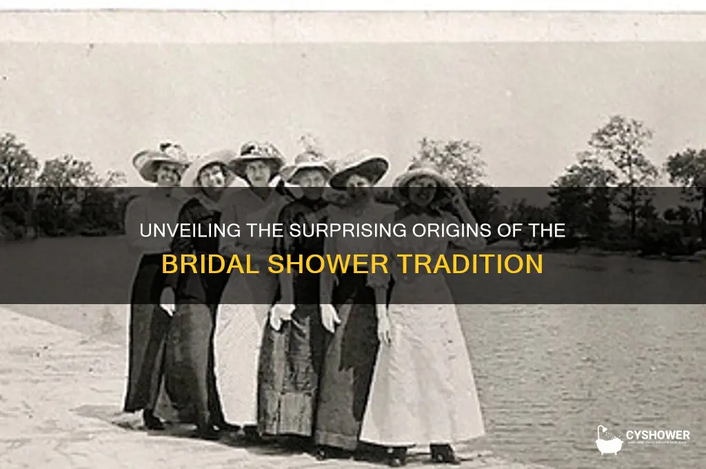 where did bridal shower originate from